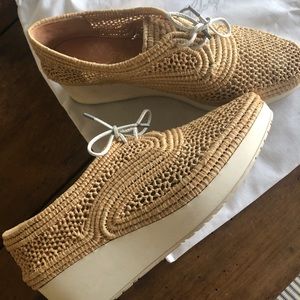 Robert Clergerie Woven Platform Sneaker